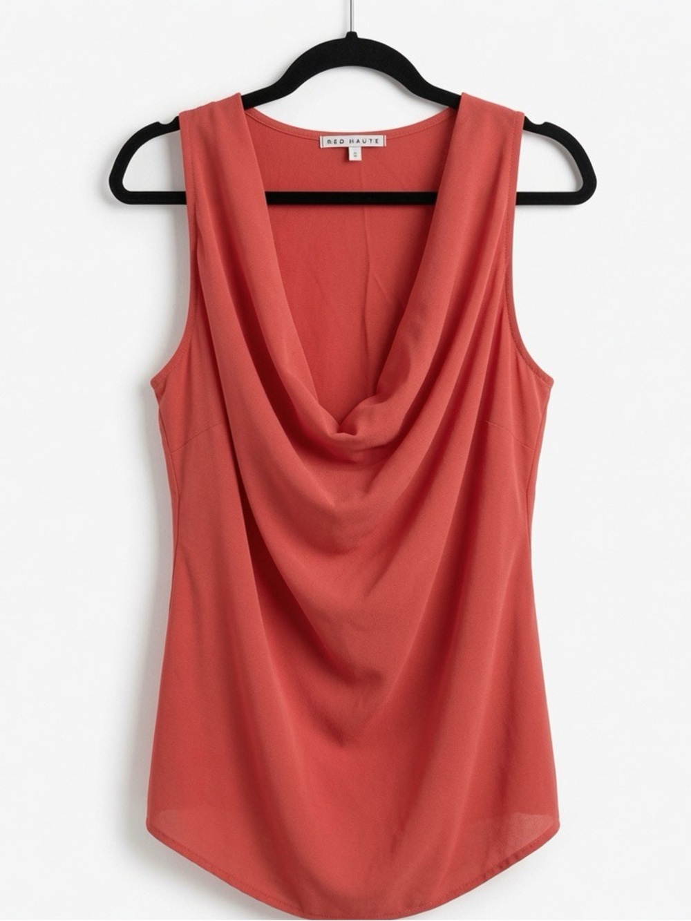 🟢3/$15 RED HAUTE Draped Sleeveless Top